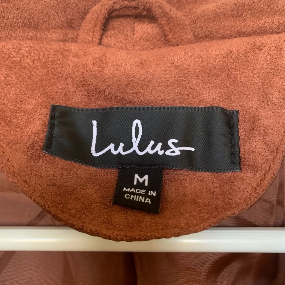 Lulu’s Rust Suede Moro Jacket - Picture 6 of 7